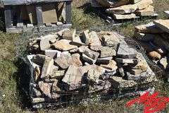 Pallet Lot of Smaller Rock for Construction (Natural Stone)