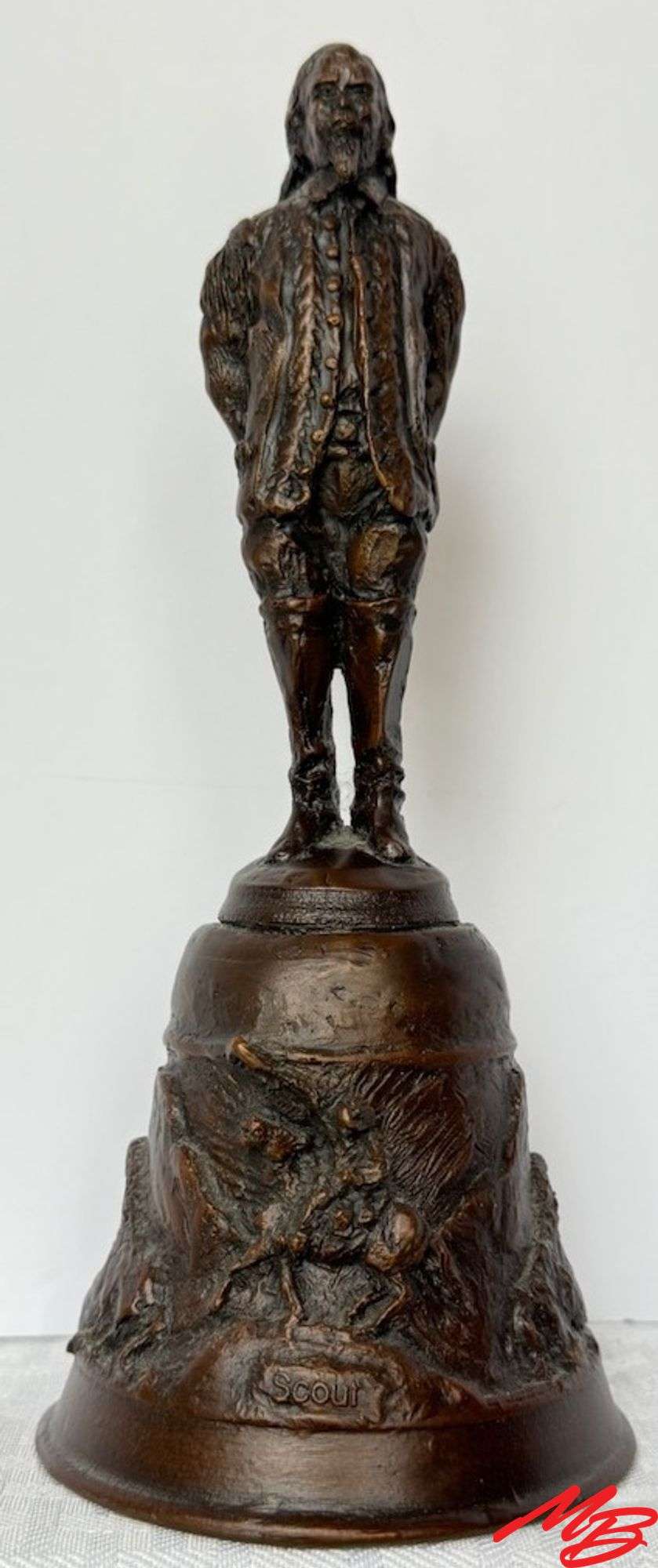 Scout Bell by Jeffrey Burnham Rudolph. Bronze, 13/15, 9"H