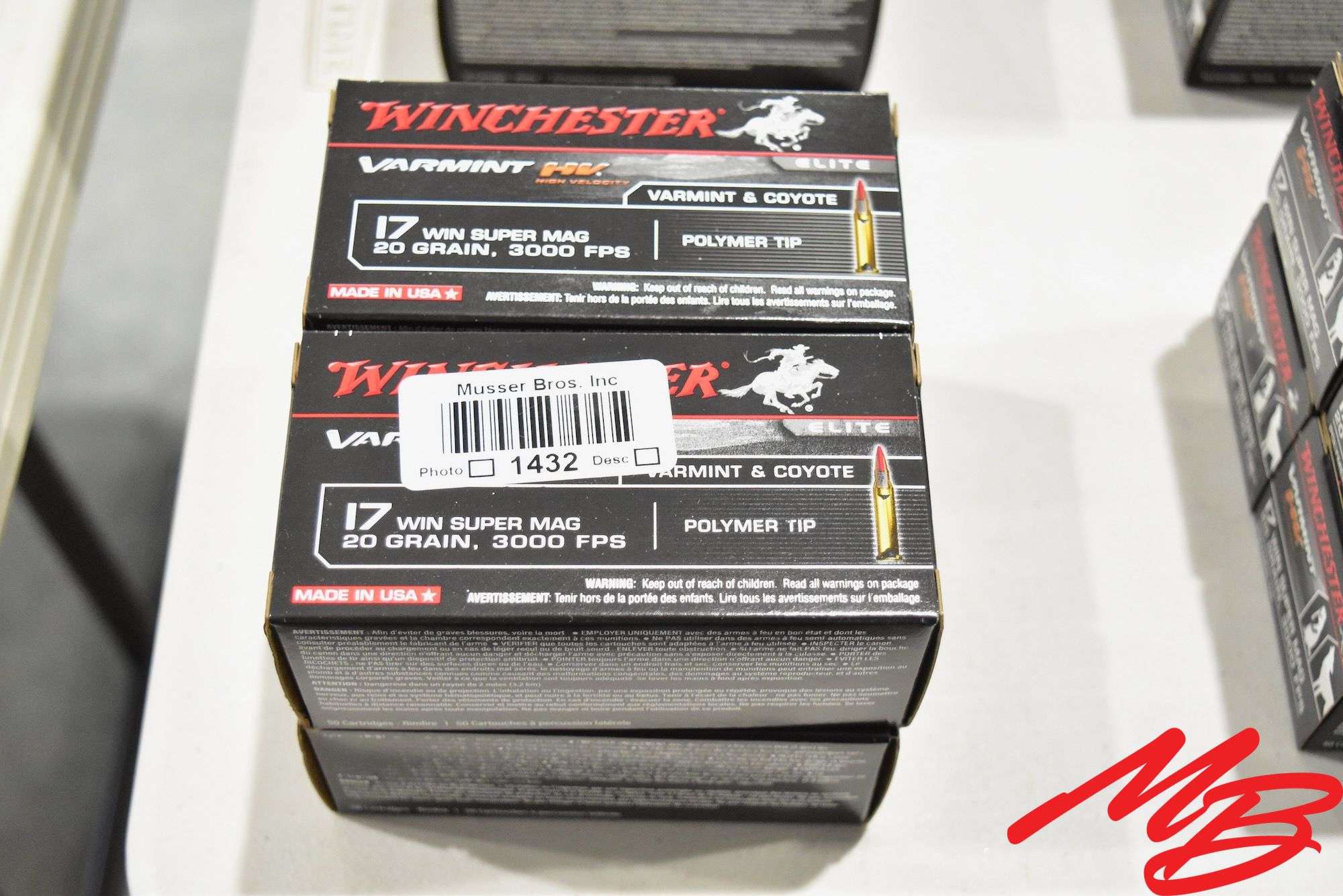 Winchester 17 Win Super Mag Ammo, 20gr (200rds)