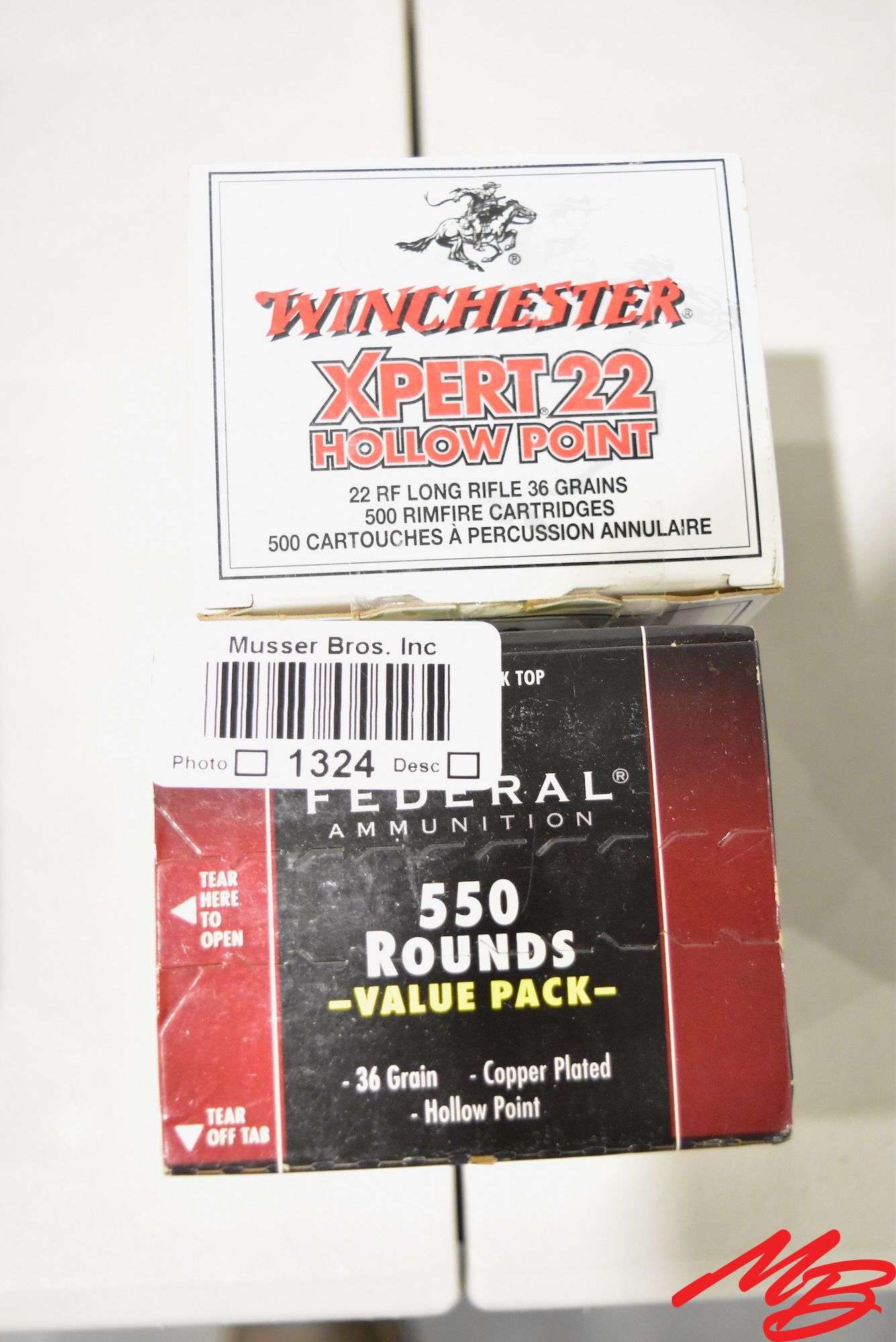 Asst 22 LR Ammo, 36gr HP (Aprox 950rds)