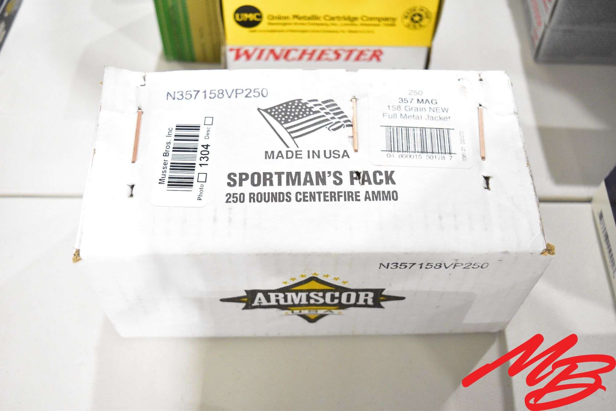Armscor 357 Mag Ammo, 150gr FMJ (250rds)