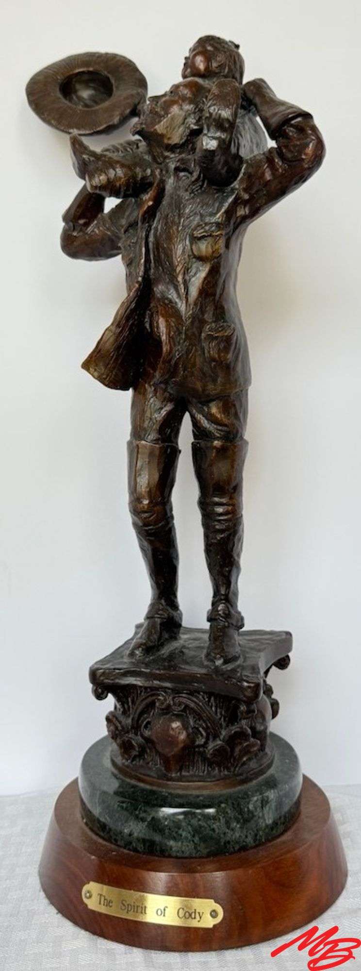 "The Spirit of Cody" by Jeffrey Burnham Rudolph. 12/99, 20"H
