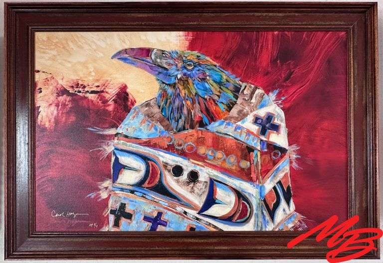 Artist Proof by Carol Hagan. 3/4, Artwork 27-3/4"W x 17-3/4"H