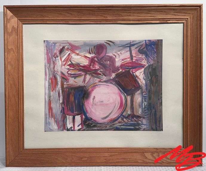 Abstract Artwork (2), Frames Measure 33" W x 27" H