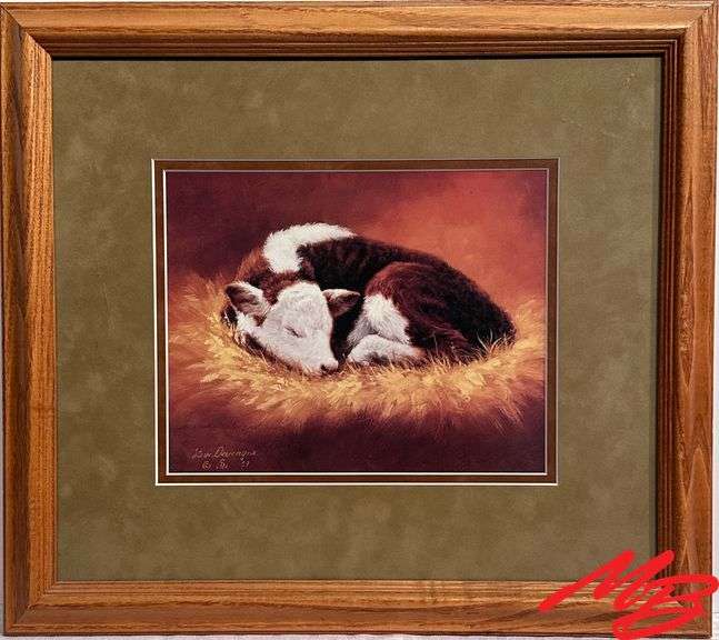 "Snoozin'" by Steve Devyns. Artist Proof, 18/75, Artwork measures 9-1/2"W x 7-3/4"H