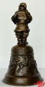 Santa Bell by Jeffrey Burnham Rudolph. Bronze, 44/100, 7"H