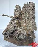 "The Unknown" by Richard Greeves. Bronze, Study For "Unknown" Monument,  11"W x 18-1/2"H x 12"D