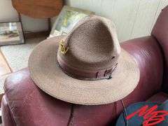Mens Stratton Self Forming 5X Beaver Hat 7 3/8, Mens Stetson 4X Beaver Hat 7 1/2, Mens Beaver Hat 7 