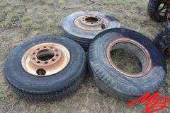 (3) Truck Tires & Rims 295/75 R22.5