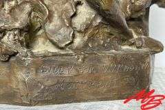 "The Unknown" by Richard Greeves. Bronze, Study For "Unknown" Monument,  11"W x 18-1/2"H x 12"D
