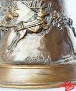 Santa Bell by Jeffrey Burnham Rudolph. Bronze, 44/100, 7"H