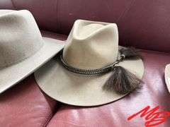Mens Stratton Self Forming 5X Beaver Hat 7 3/8, Mens Stetson 4X Beaver Hat 7 1/2, Mens Beaver Hat 7 