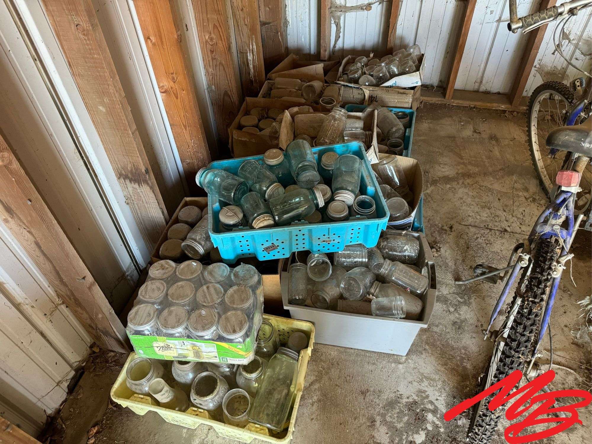 Assortment of Ball Jars with Lids