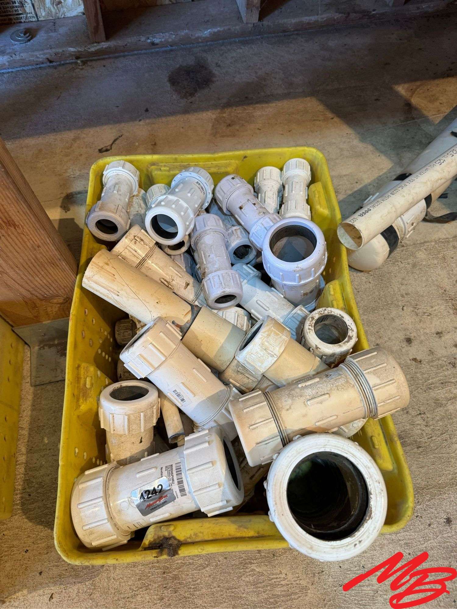 (1) Bin of PVC Slip Couplers