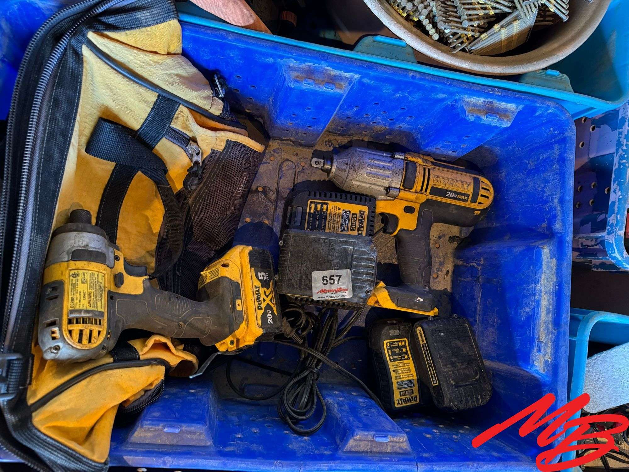 Dewalt 20V Cordless Impact Drills with Chargers & Batteries