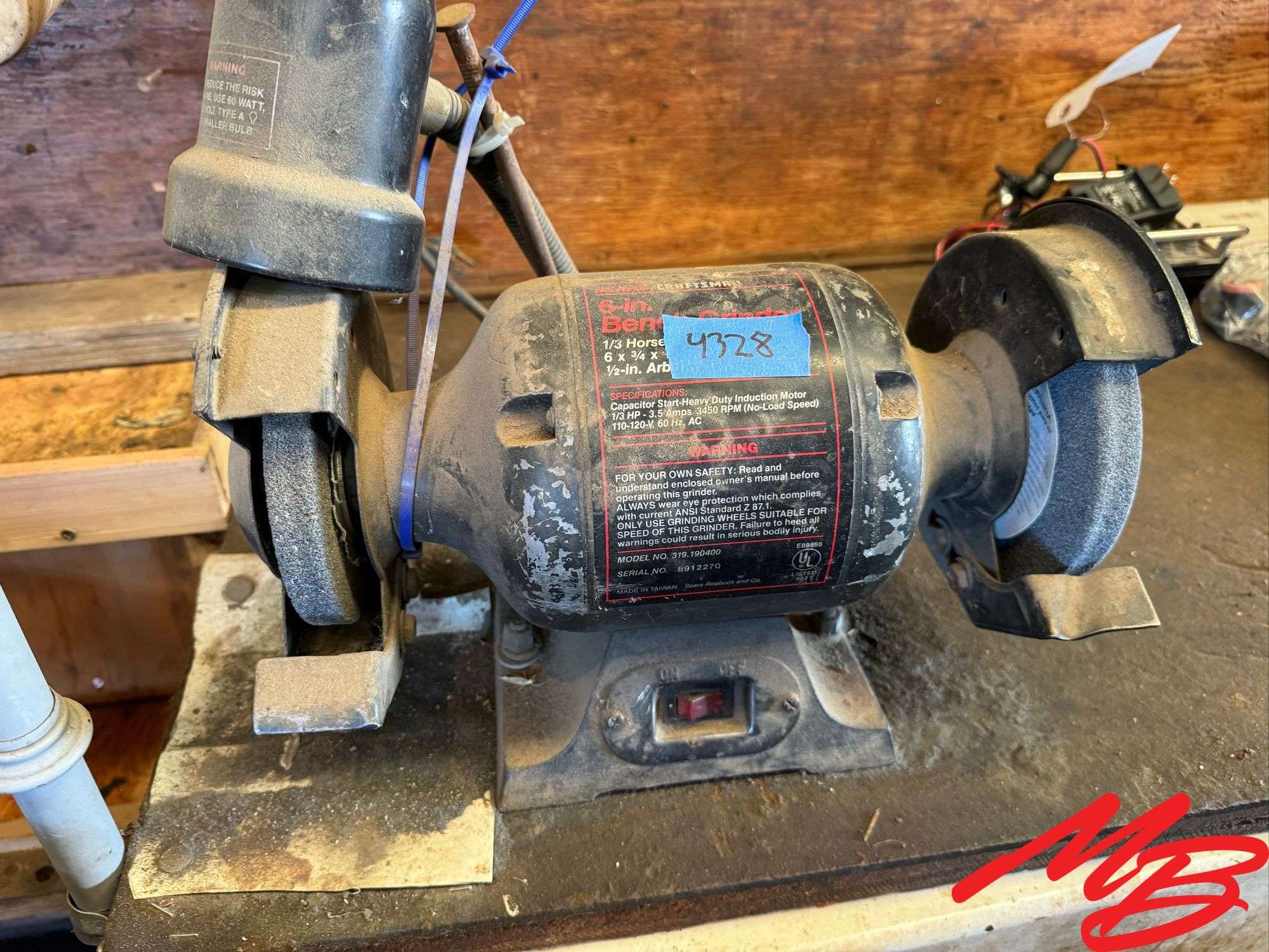 Craftsman 6” Bench Grinder