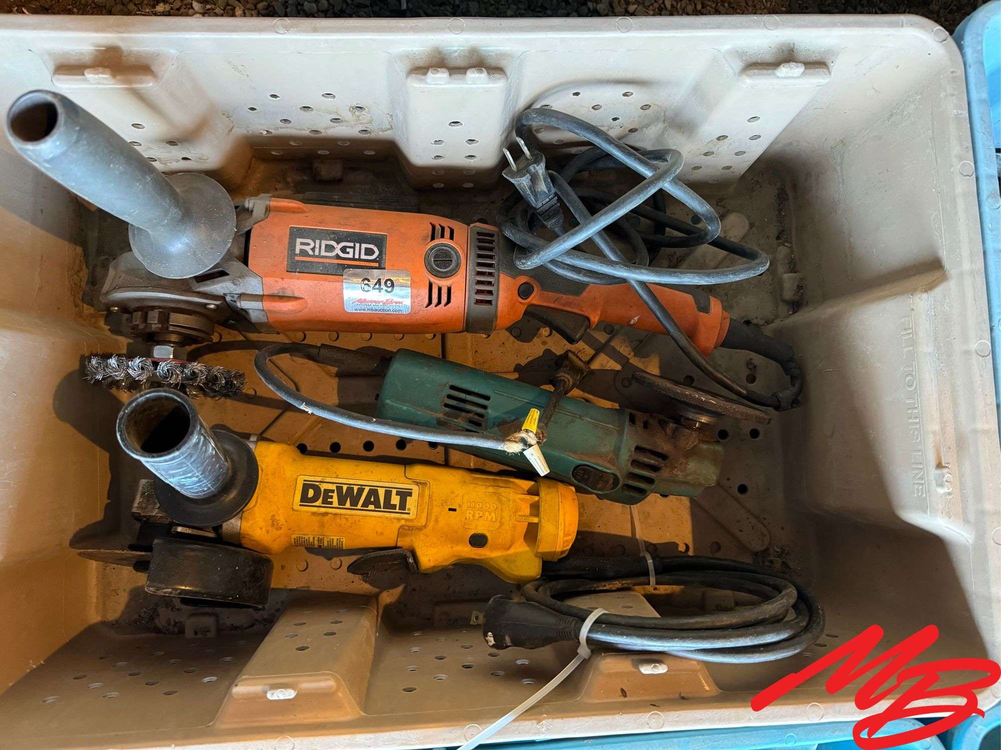Corded Angle Grinders - Dewalt & Ridgid