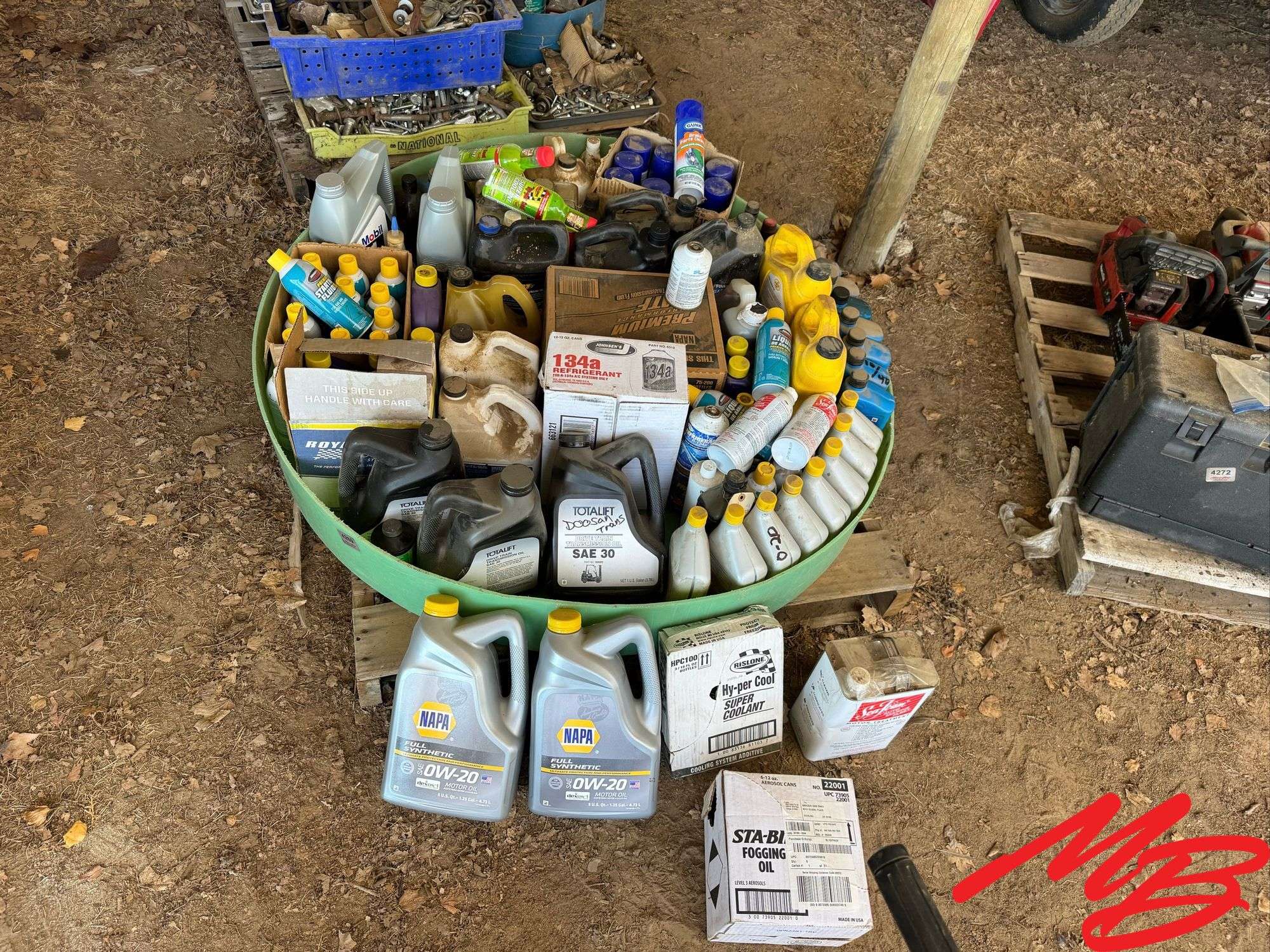 Assortment of Oil & Lubricants