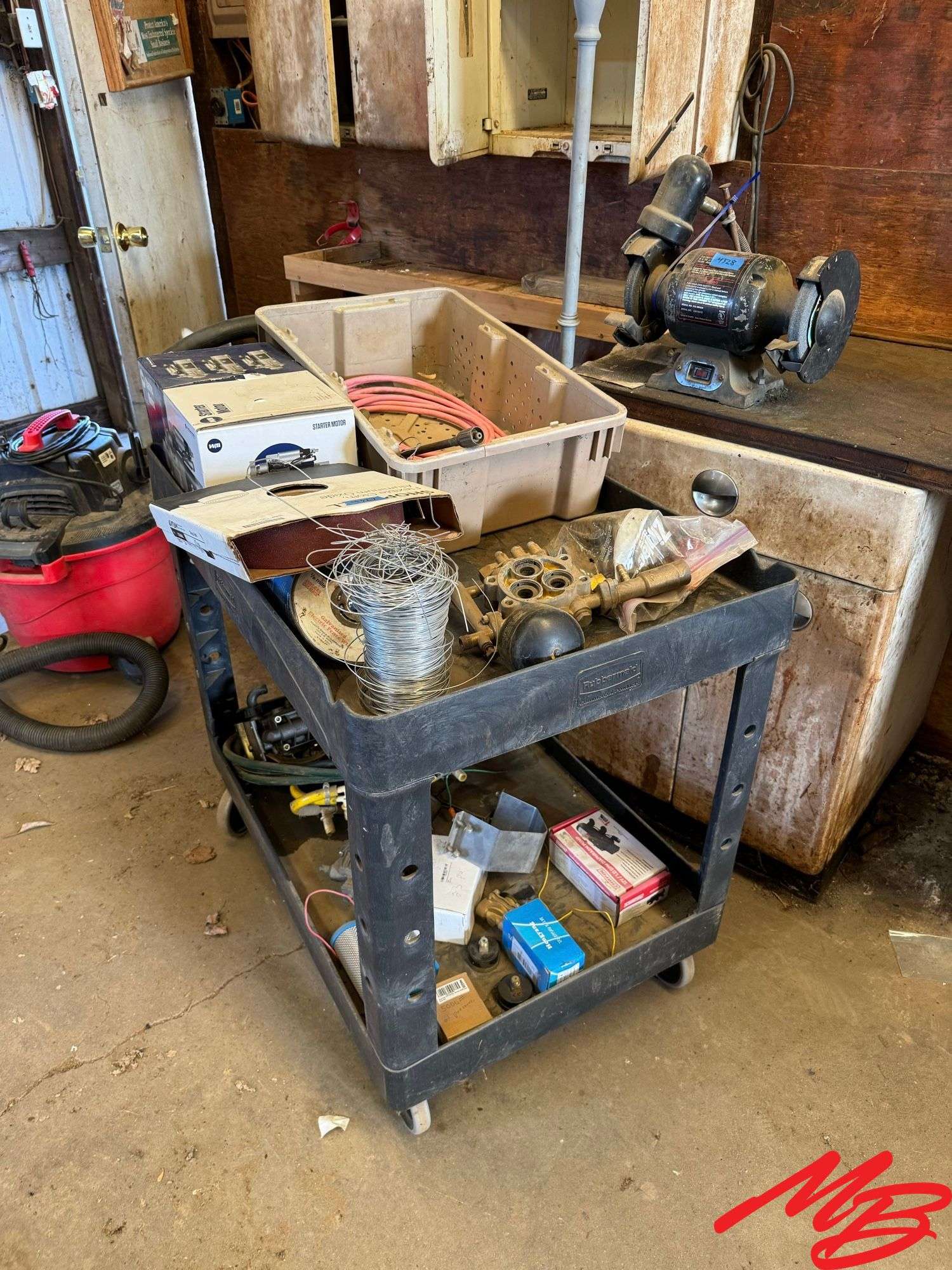 Cart on Wheels with WAI Starter Motor & More