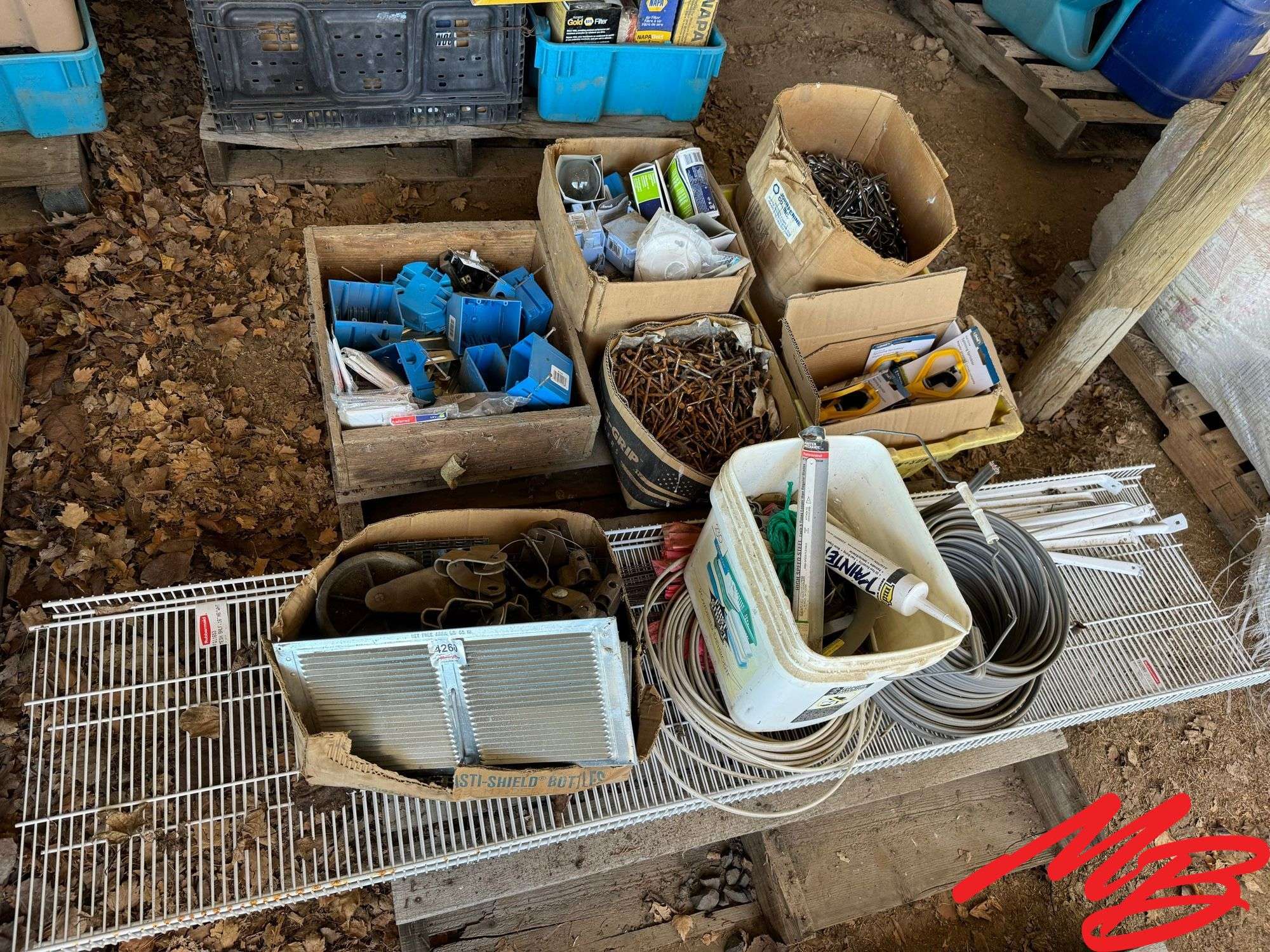 Nails, Pins, Electrical Boxes, Etc.
