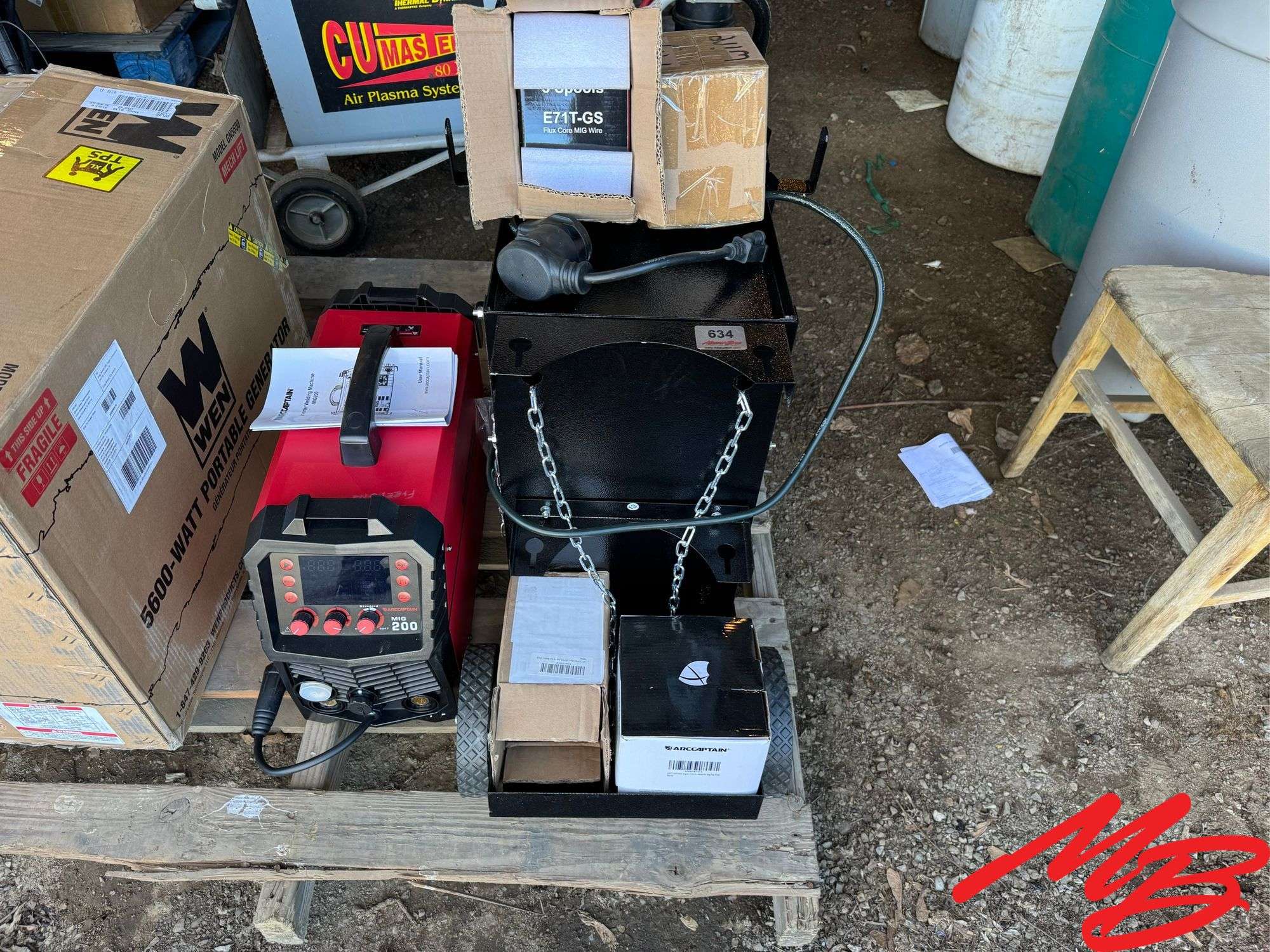 Arccaptain Inverter Welding Machine MIG200 with Cart