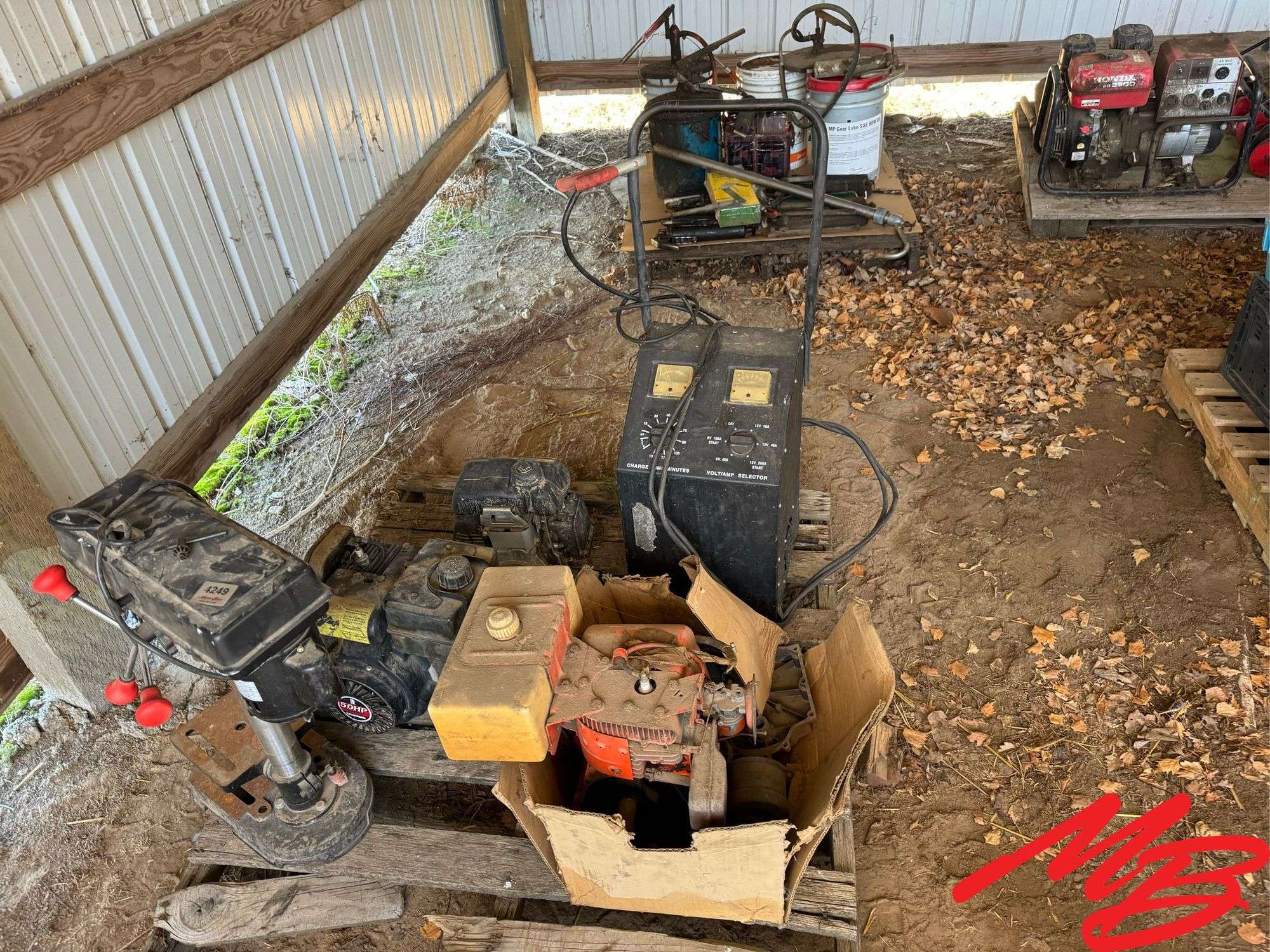 Drill Press, Small Motors, Battery Charger