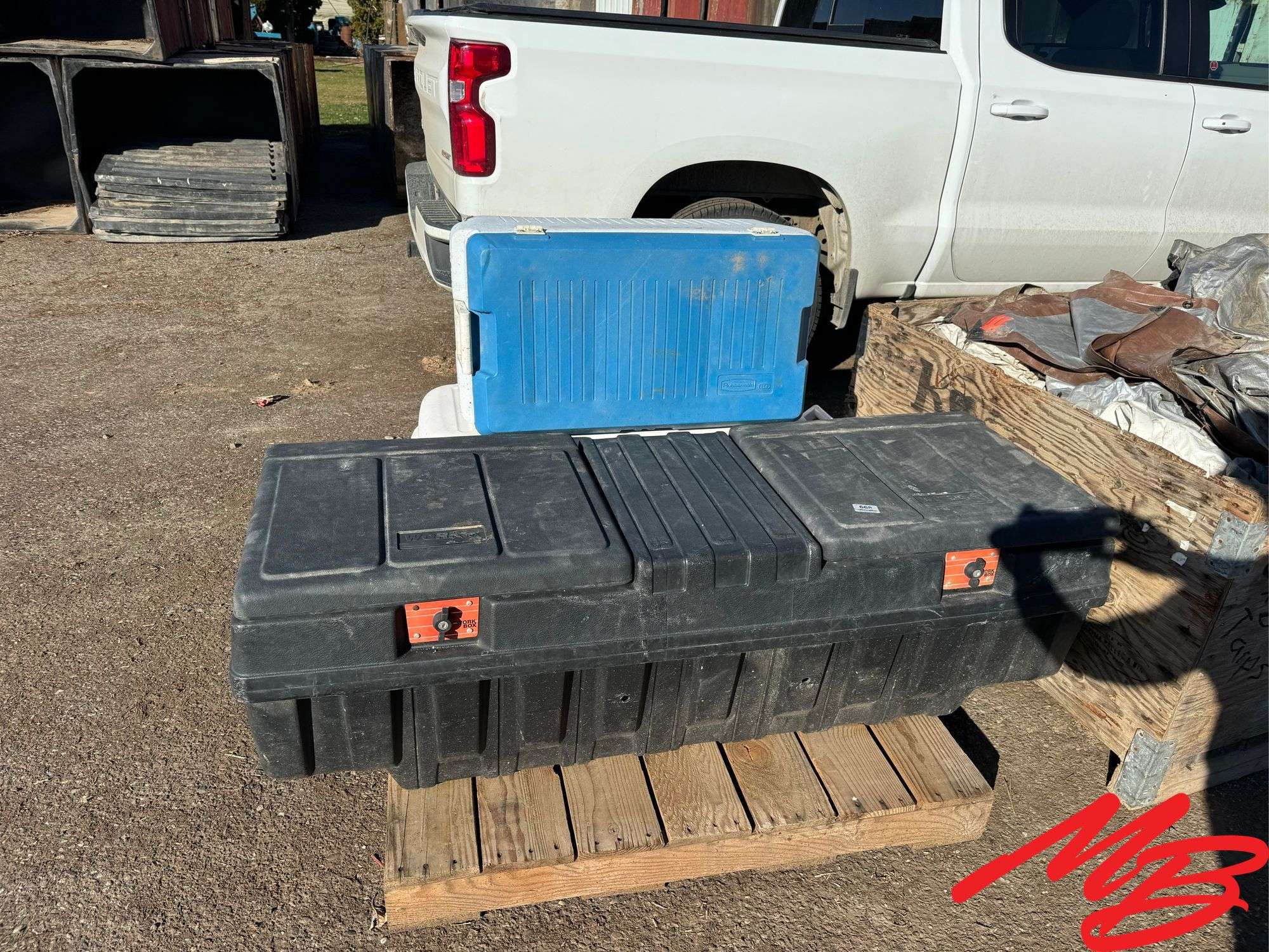 Truck Bed Tool Box & Ice Chests
