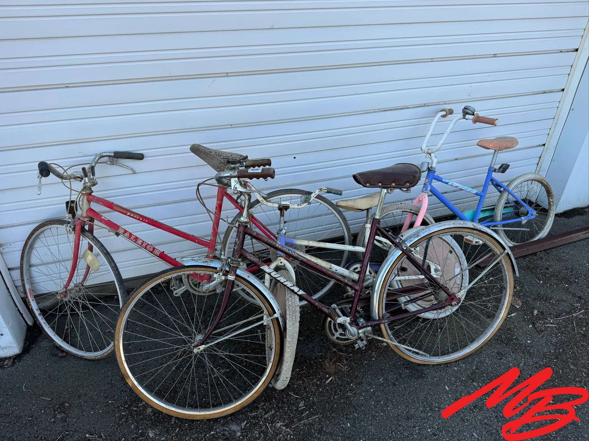 (4) Vintage Bicycles