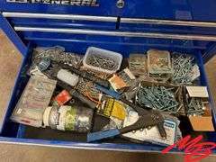 U.S. General Tool Box on Wheels with Contents