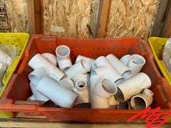 (6) Bins of PVC Irrigation Parts