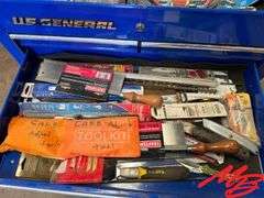 U.S. General Tool Box on Wheels with Contents