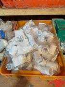 (8) Bins of PVC Irrigation Parts