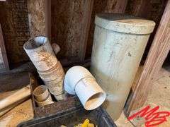 (3) Bins of PVC Irrigation Parts