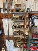 Wall of Saws, Nuts & Bolt Bin, Yard Tools, Etc.