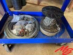 U.S. General Tool Box on Wheels with Contents