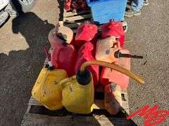 Assortment of Gas Cans