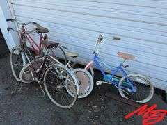 (4) Vintage Bicycles