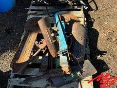 4 Pallets of Hydraulic Cylinders, Blades, Hydraulic Components, Etc.