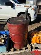 Oil Drum & 12 V Fuel Pump