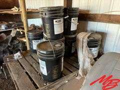 (13) 5 Gallon Buckets of Lube King Trans/Hydraulic Fluid