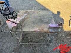 Vice on Metal Welding Table