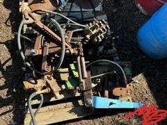 4 Pallets of Hydraulic Cylinders, Blades, Hydraulic Components, Etc.