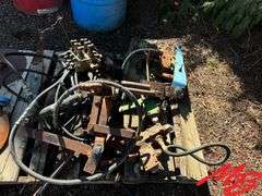 4 Pallets of Hydraulic Cylinders, Blades, Hydraulic Components, Etc.