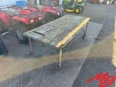 Work Table on Wheels
