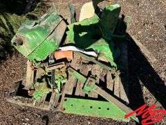 3 Pallets of John Deere Parts - Fenders, Tie Rods, Lights, Seat, Etc.