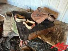 Assortment of Saddles & Horse Riding Equipment
