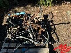 4 Pallets of Hydraulic Cylinders, Blades, Hydraulic Components, Etc.
