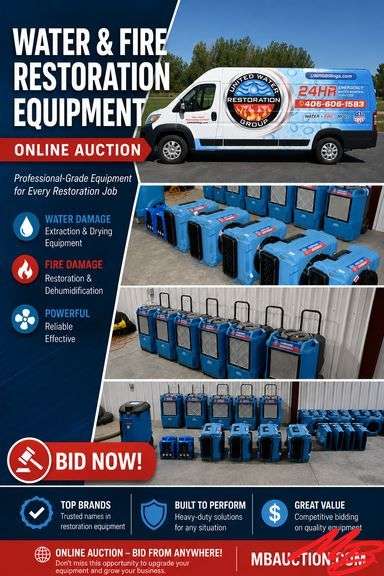 Water & Fire Restoration Equipment