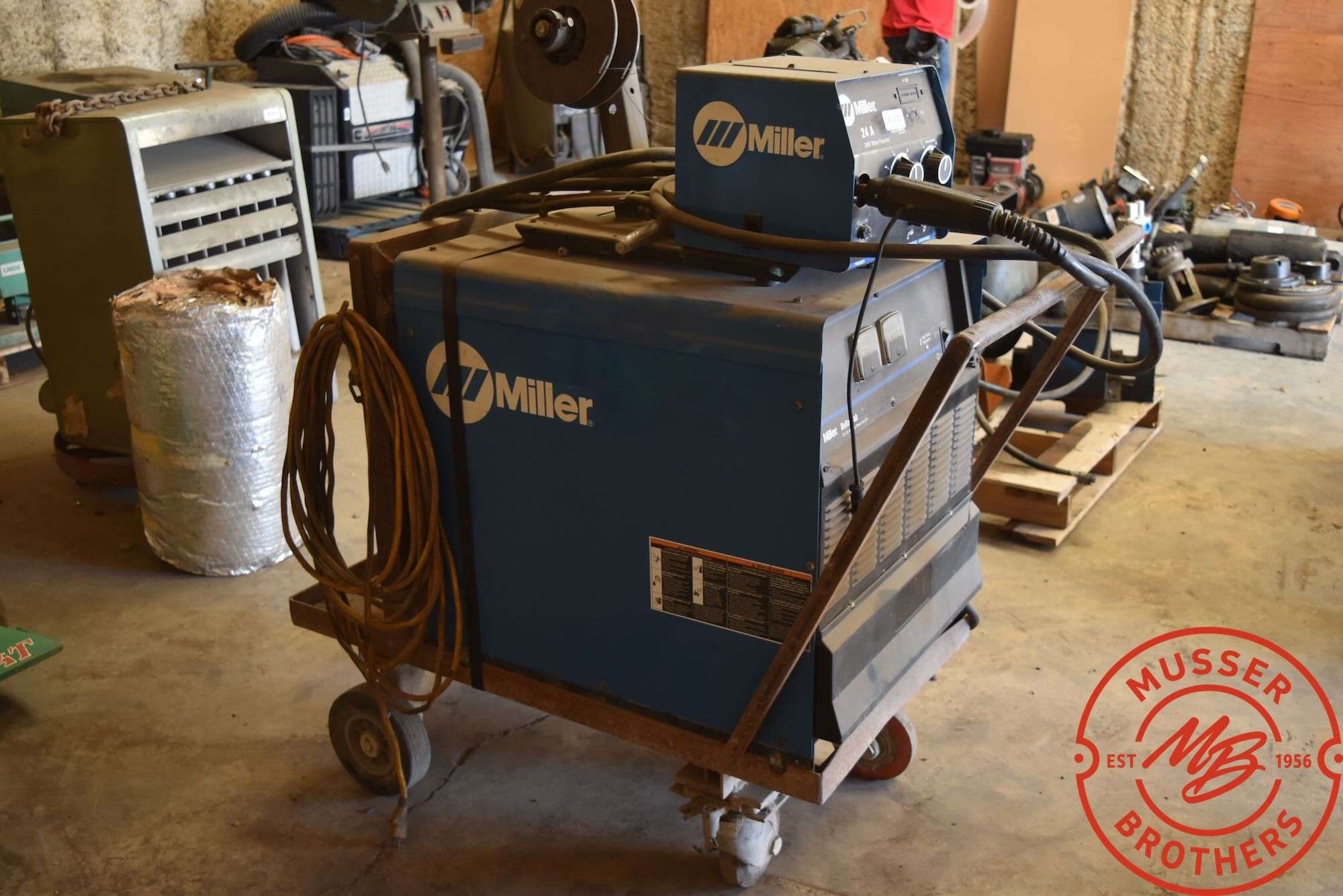 Miller Delta-Fab CV-DC Welder Power Source w/ 24A Wire Feeder