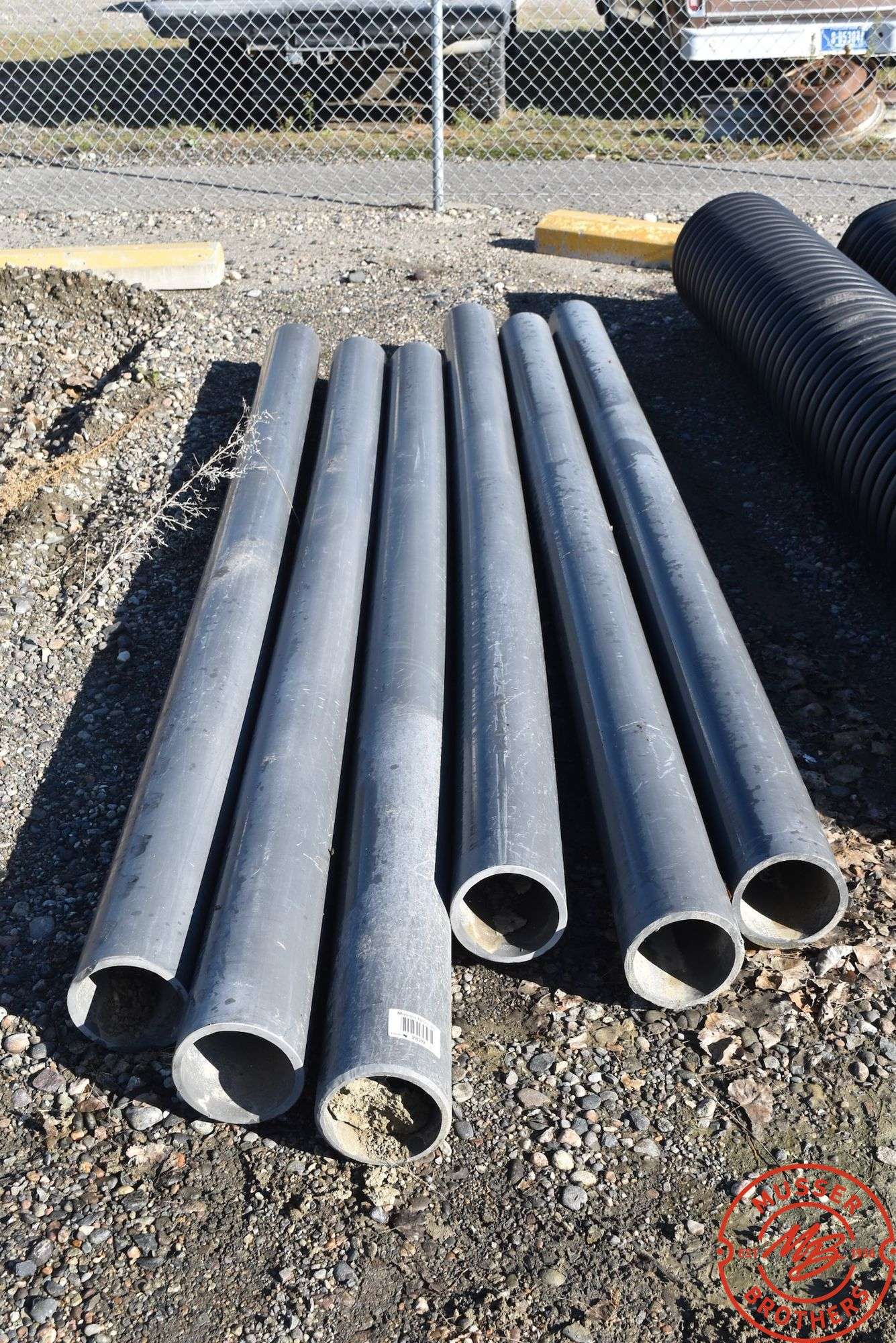 (6) Pieces Plastic Pipe